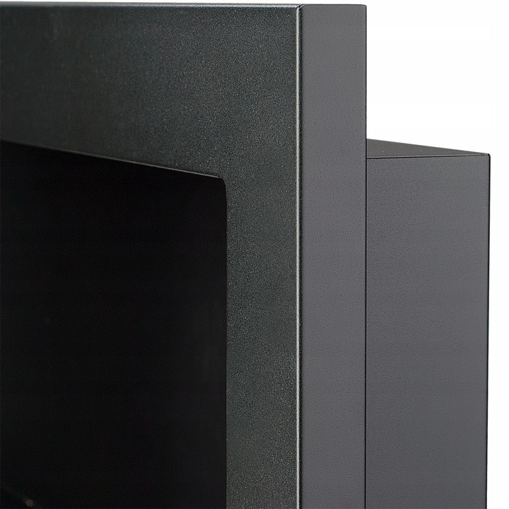 Biokominek WISZĄCY 90cm NAŚCIENNY czarny do ZABUDOWY