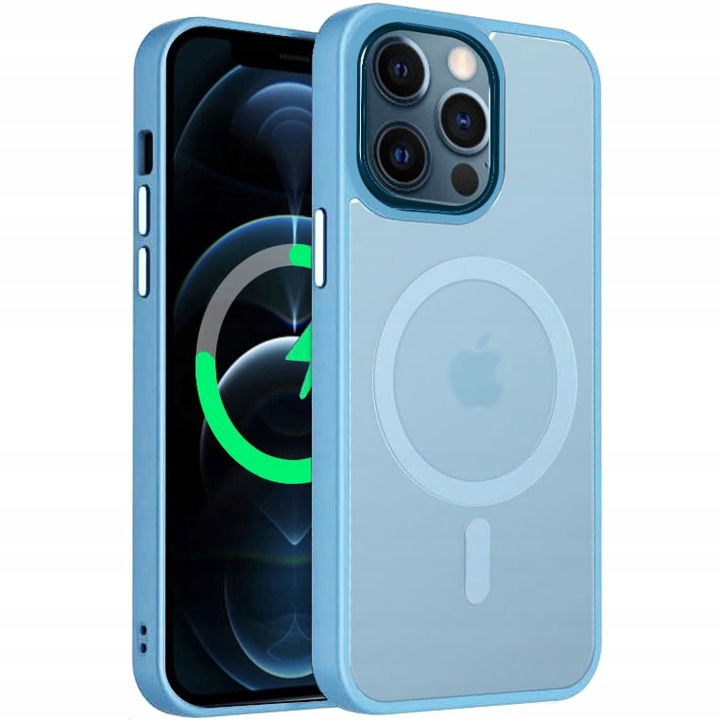 Etui Do iPhone 12/12 Pro +Szkło 9H WZMACNIANE 360° Matt Case Do Magsafe