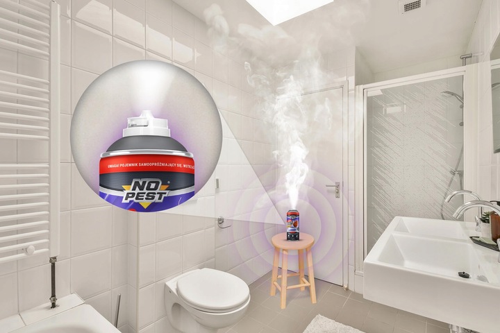 SILNY ŚRODEK SPRAY PREPARAT BOMBA FOGGER NA PAJĄKI PAJĘCZYNY NO PEST ZESTAW