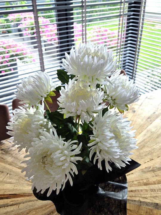 Chryzantema bukiet sztuczne kwiaty chryzantema xxl