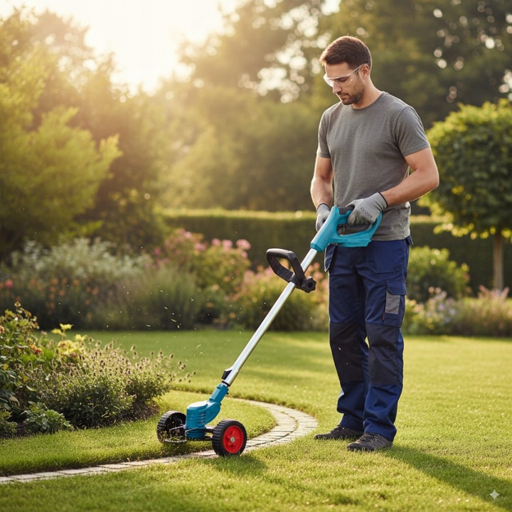 PODKASZARKA AKUMULATOROWA KOSA WYKASZARKA KOSIARKA DO TRAWY DUŻY