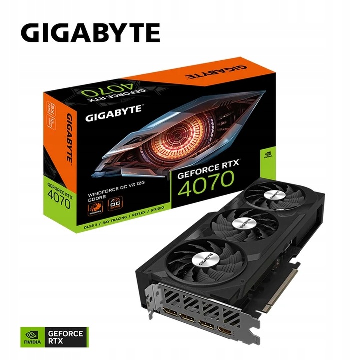 Gigabyte GeForce RTX 4070 WINDFORCE 3 OC V2 12GB DLSS 3