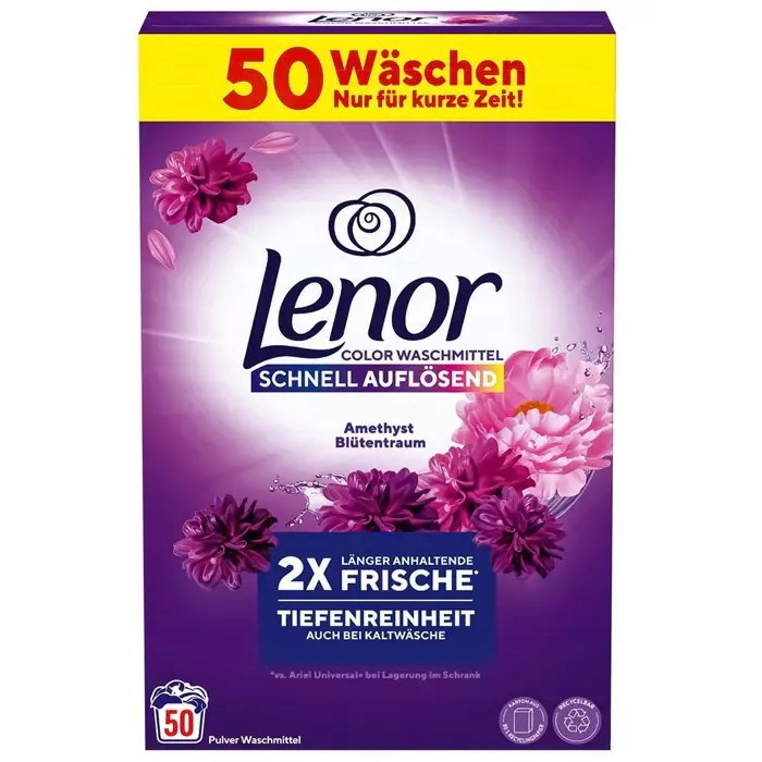 Lenor Proszek do prania Kolor Amethyst Blutentraum 3kg 50-100prań