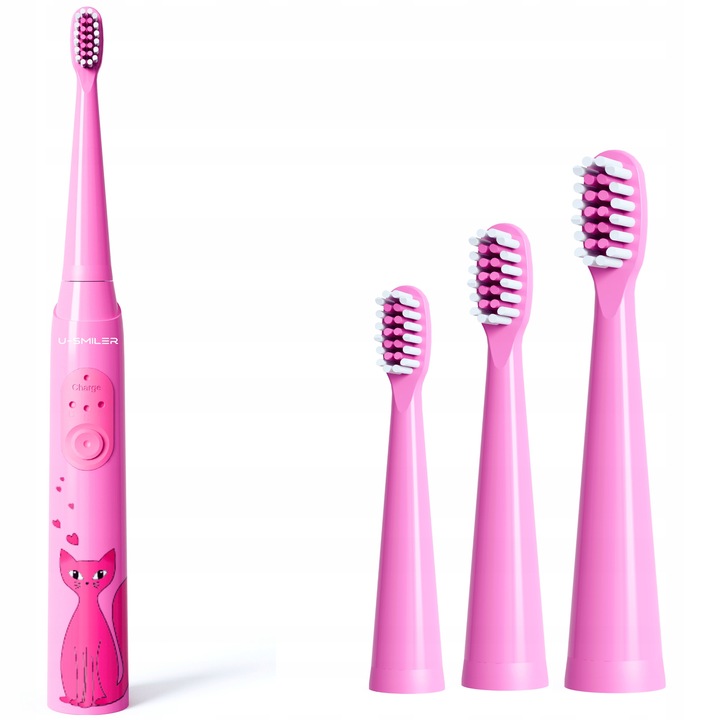 Szczoteczka Soniczna Elektryczna Dla Dzieci Do Zębów 3-12 Lat + 4