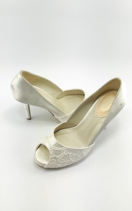 CZÓŁENKA ŚLUBNE BIAŁE 36