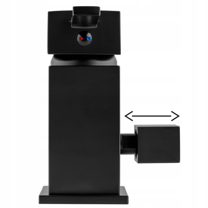 Bateria wannowa 3 otworowa stojąca czarna kran do wanny z prysznicem