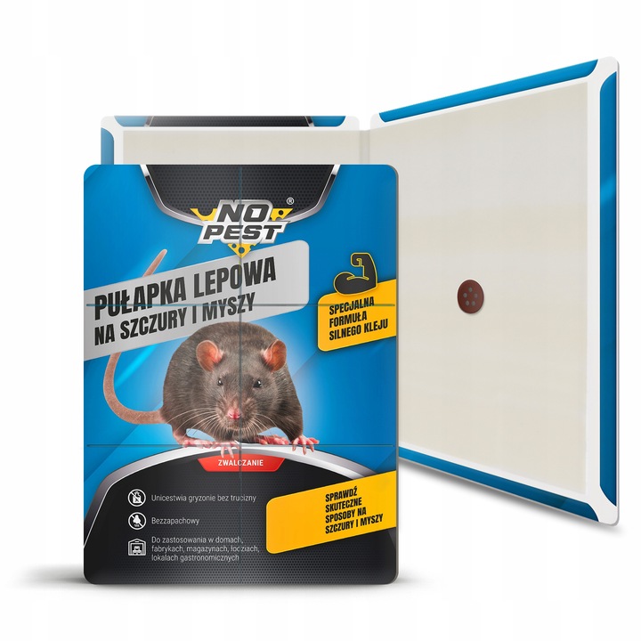 SILNY LEP PUŁAPKA KLEJ ŁAPKA NA SZCZURY MYSZY GRYZONIE NO PEST BARDZO