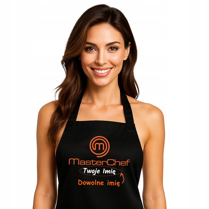 FARTUCH MASTER CHEF SZEF KUCHNI PREZENT DLA KOLEŻANKI KOLEGI DOWOLNE IMIĘ