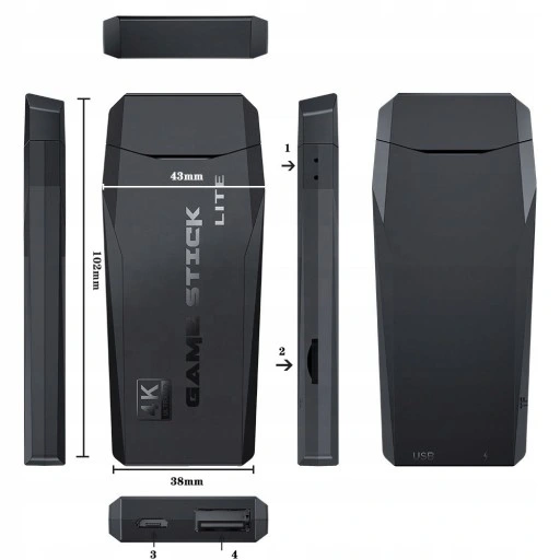 GRA 4K TELEWIZYJNA KONSOLA RETRO+2 PADY+10000 GRY