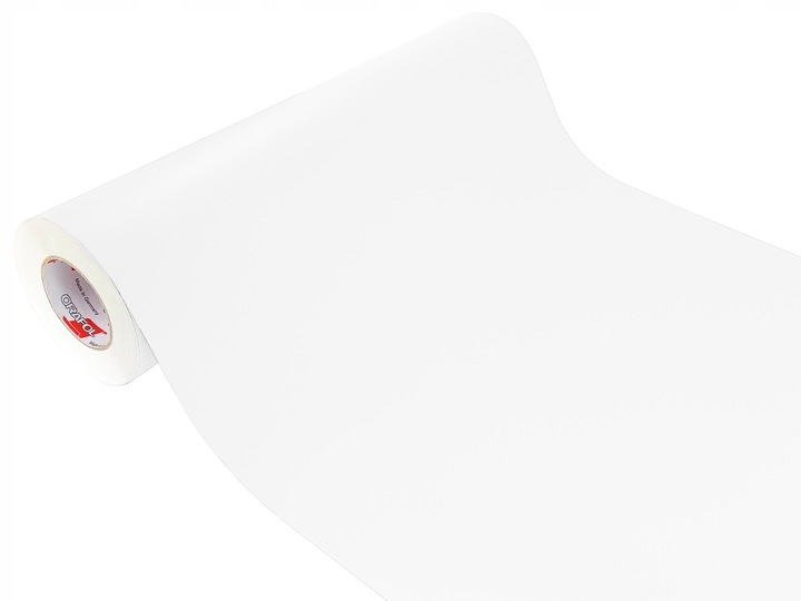 Okleina Folia Samoprzylepna Na Meble Drzwi Kolor Biały Mat Rolka