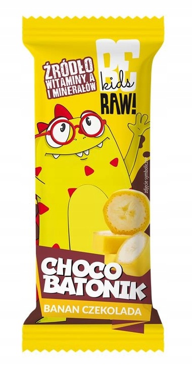 Batony owocowe dla dzieci BeRAW Kids do szkoły przekąska mix smaków 16x25g