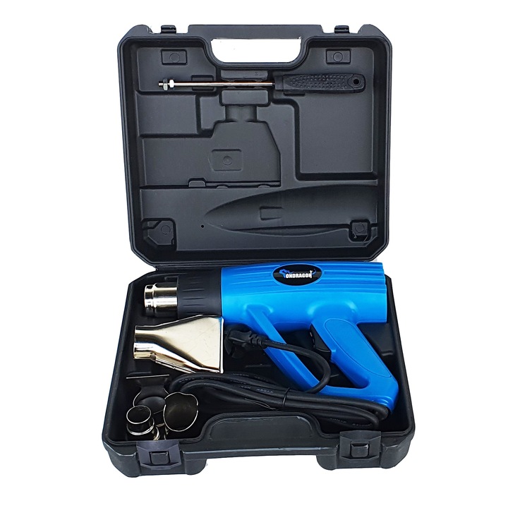 OPALARKA ELEKTRYCZNA 2000W 2 BIEGI 4 DYSZE WALIZKA