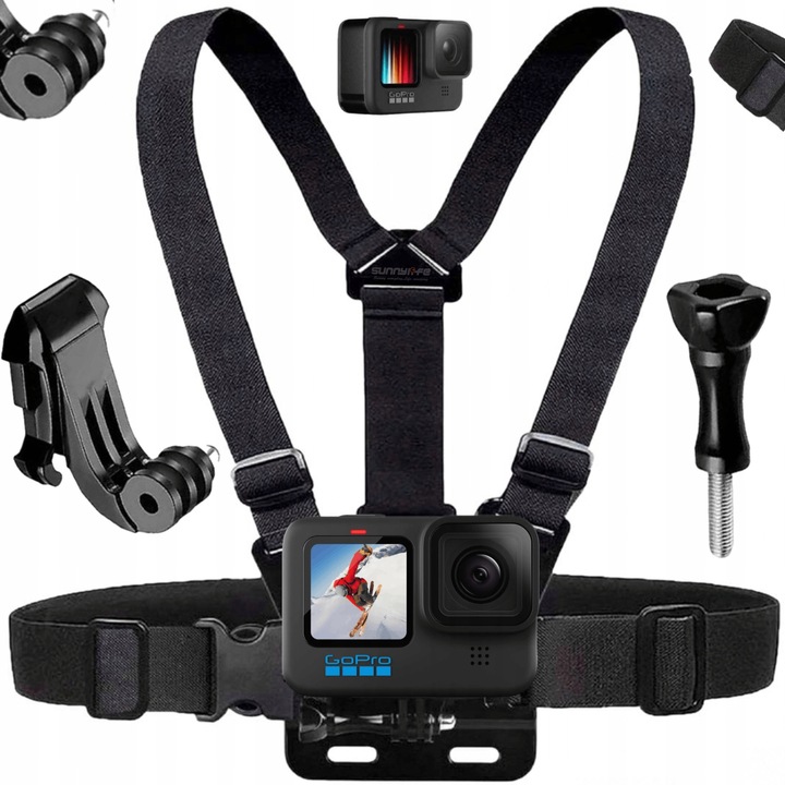 Szelki Uchwyt Chest Mount do GoPro Hero 12 11 10 9 8 7 6 DJI Osmo