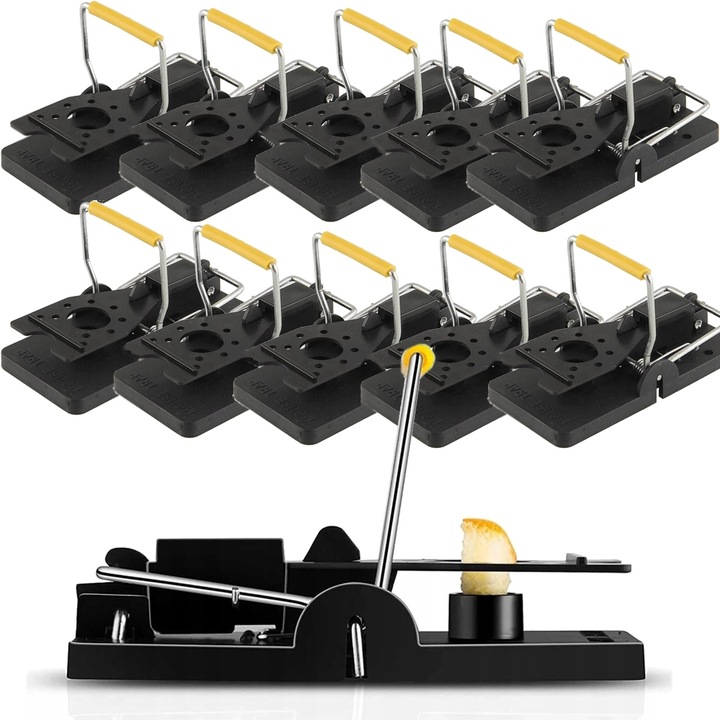 10x SILNA KLASYCZNA PUŁAPKA ŁAPKA NA MYSZY SZCZURY GRYZONIE MYSZOŁAPKA