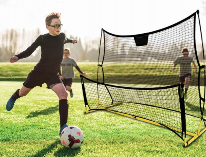 Rebounder trenażer piłkarski dwustronny bramka rama treningowa 220x110