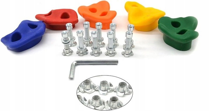 UCHWYTY KAMIENIE DO WSPINACZKI OGRODU DOMU WSPINACZKOWE ZESTAW ŚRUBY