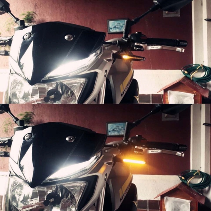 4x KIERUNKOWSKAZY 12 LED MOTOCYKL QUAD MIGACZ KIERUNKI DYNAMICZNE PŁYWAJĄCE