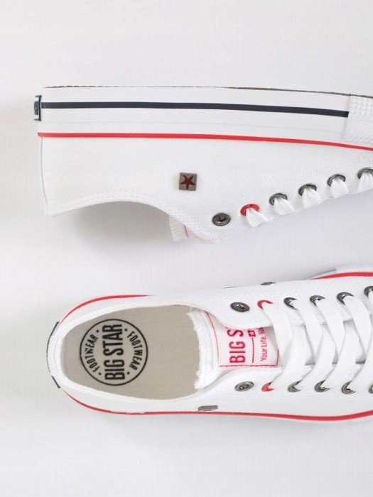 BIG STAR BIAŁE DAMSKIE TRAMPKI T274022 NISKIE 40