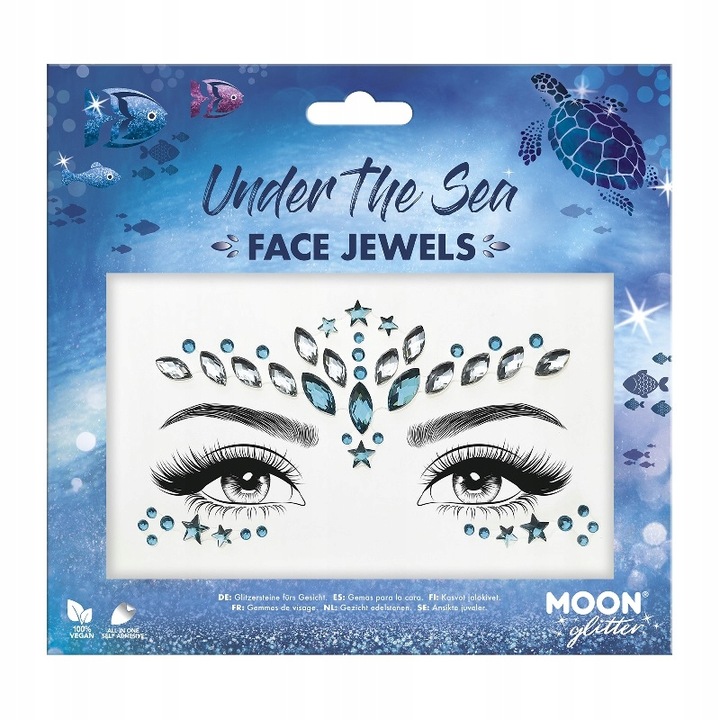 Naklejki 3D na Twarz MOONGLOW Under the Sea