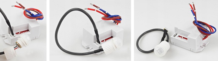 MINI CZUJNIK CZUJKA RUCHU 360° LED SONDA ZMIERZCHU SENSOR PIR 230V