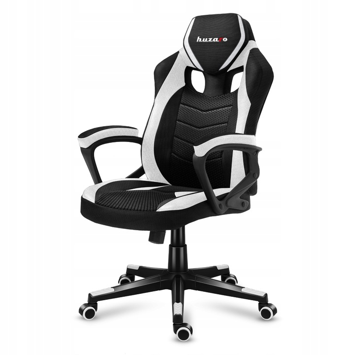 Fotel Gamingowy Gracza obrotowy Tilt HUZARO Force Force 2.5 WHITE MESH