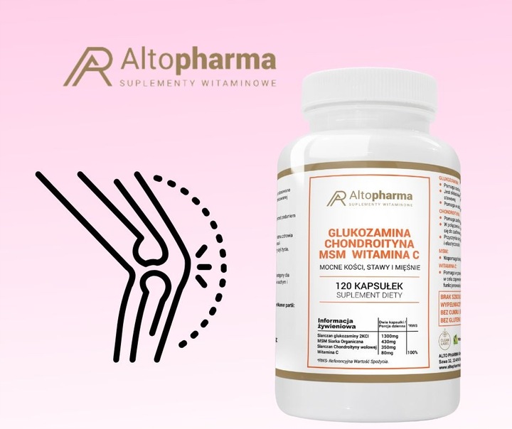 GLUKOZAMINA CHONDROITYNA MSM WITAMINA C STAWY 120k