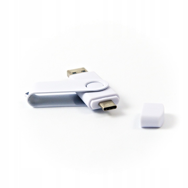 Pendrive prezent 64 GB 3.0 USB-C TYP C BIAŁY BEZ GRAWERA