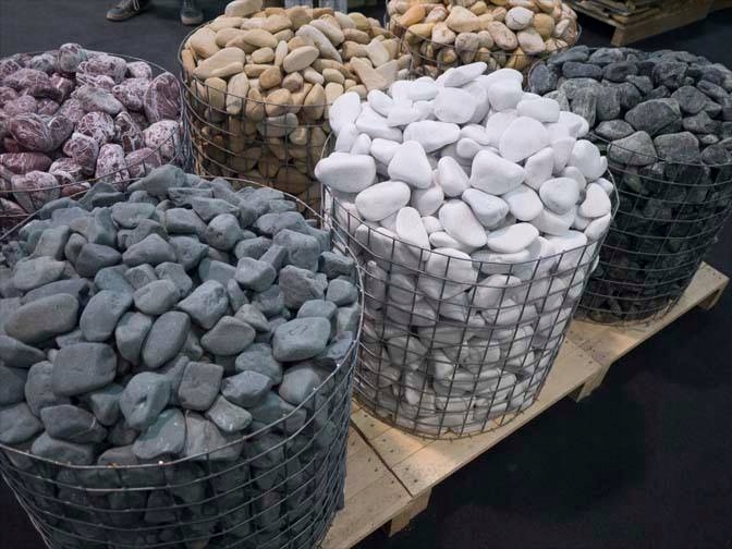 KAMIEŃ BIAŁY THASSOS OTOCZAK GRECKI DO OGRODU DEKORACYJNY 2-4cm 20kg