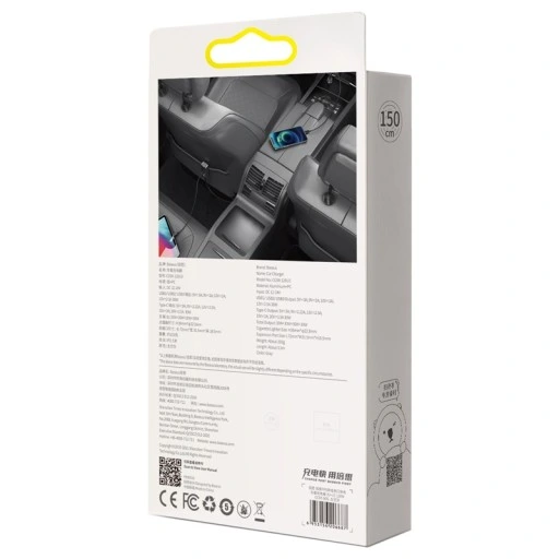 Ładowarka samochodowa Baseus 3x USB-A, USB-C