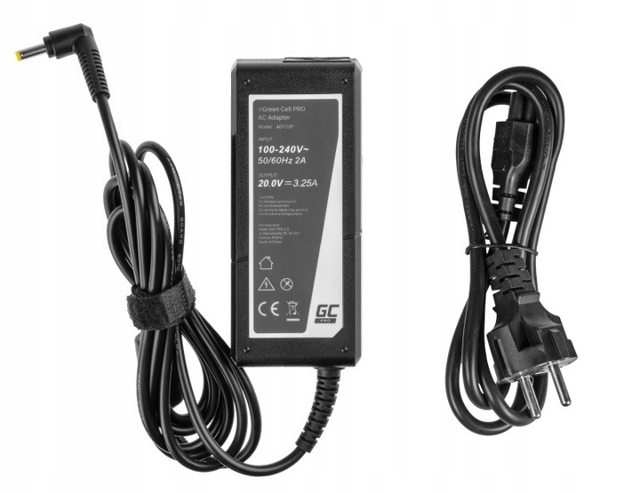 Zasilacz do laptopa GREEN CELL Pro AD123P 65W