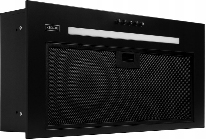 OKAP KUCHENNY CICHY KERNAU KBH0662B CZARNY 60 LED 110-180m³/h 53-63dB