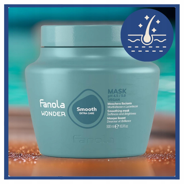 Fanola Maska do Włosów Wygładzająca Nawilżająca Wonder Smooth 500 ml