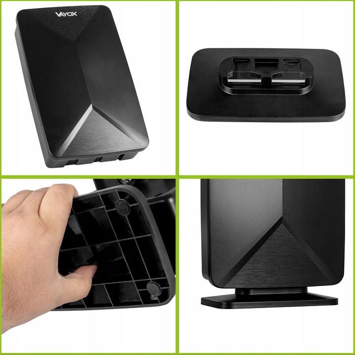 ANTENA AKTYWNA POKOJOWA WEWNĘTRZNA ZEWNĘTRZNA DVB-T2 TV NAZIEMNEJ 4K