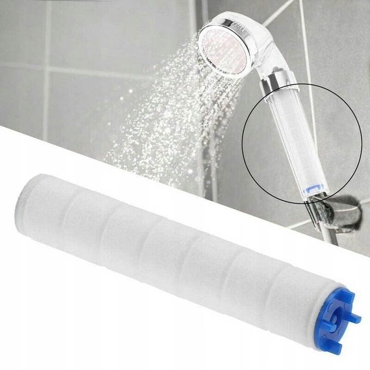 5szt FILTR WODY DO SŁUCHAWEK PRYSZNICOWYCH WKLADY FILTR 001 10cm