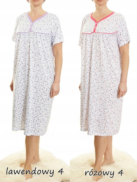 Koszula nocna wygodna PIŻAMA bawełna ELA MEGA PLUS SIZE
