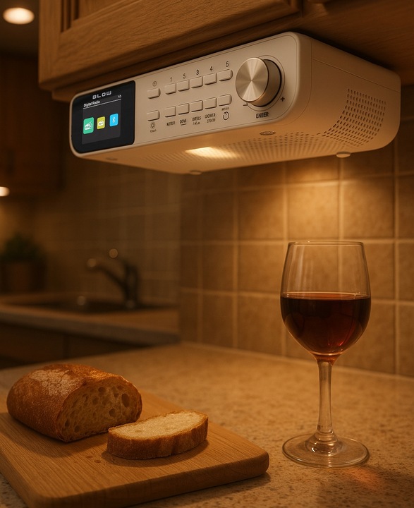 RADIO CYFROWE KUCHENNE PODSZAFKOWE PODWIESZANE FM/DAB+ BLUETOOTH