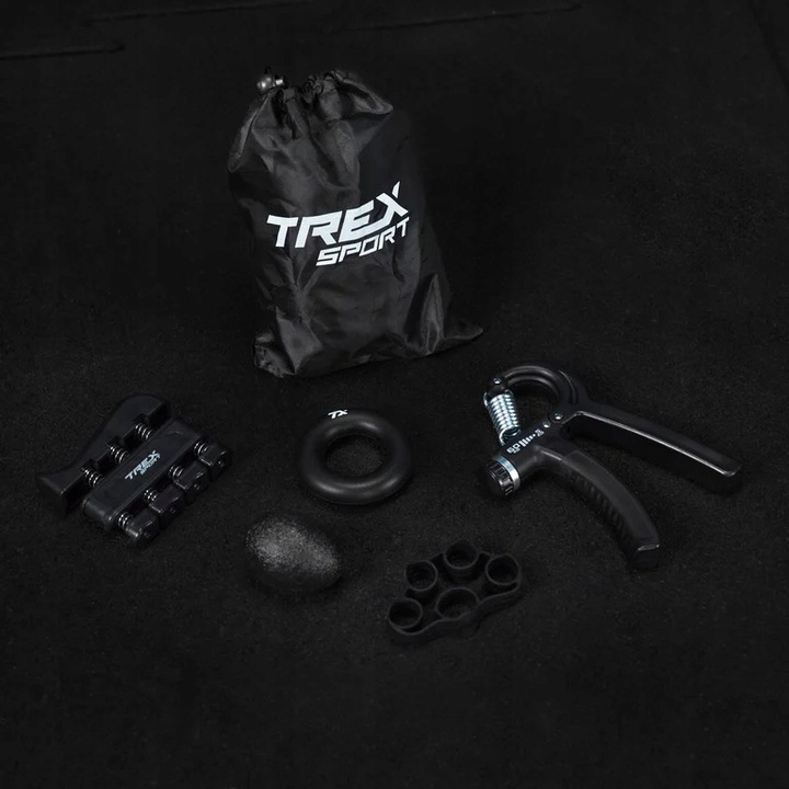 Zestaw 5x ściskacz do ćwiczeń rąk dłoni z regulacją opór 5-60kg Trex