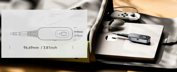 Transmiter odbiornik nadajnik BLUETOOTH 2w1 AUX Minijack 3,5 mm TX RX