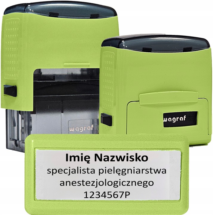 WAGRAF B2s - IMIENNA PIECZĄTKA FIRMOWA - do 4 wersów - 12 kolorów obudowy