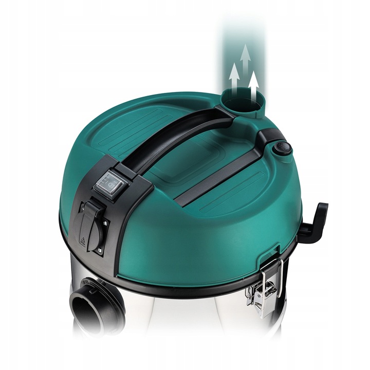 MOCNY ODKURZACZ PRZEMYSŁOWY SUCHO MOKRO GNIAZDKO 3300W HEPA GIPS POPIÓŁ