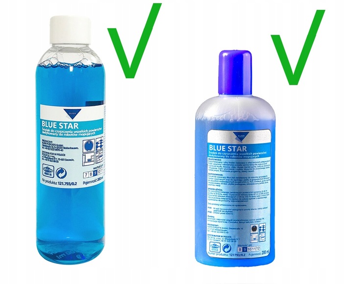 Blue Star WYDAJNY Płyn do robotów czyszczących mopujących 200 ml z pipetą