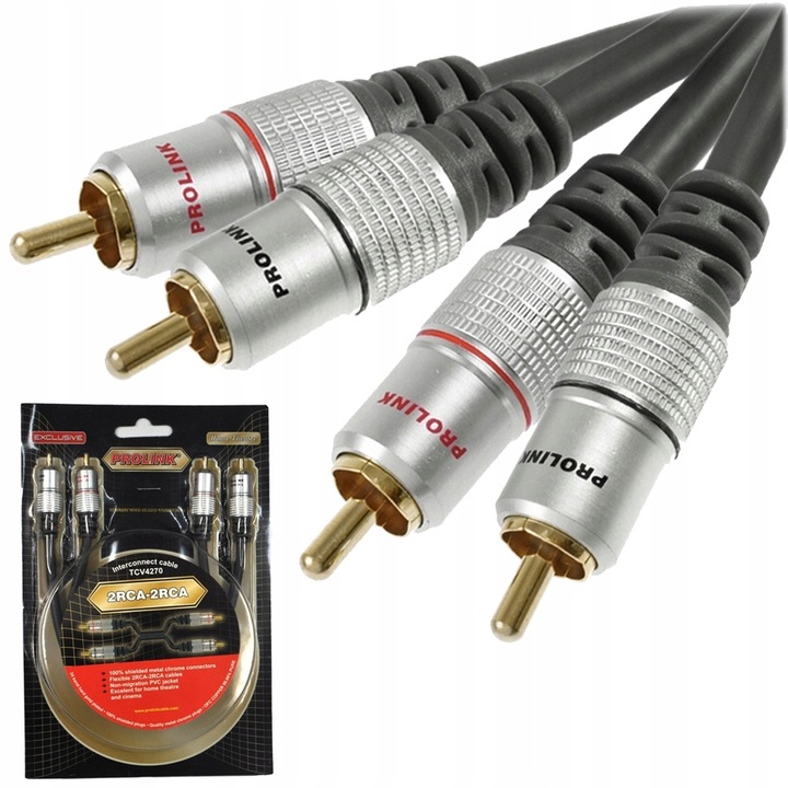 KABEL AUDIO PRZEWÓD 2 RCA - 2x RCA CINCH OFC PROLINK EXCLUSIVE TCV4270