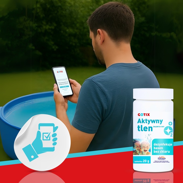 Aktywny Tlen do Basenu Jacuzzi SPA Chemia Basenowa bez Chloru Tabletki