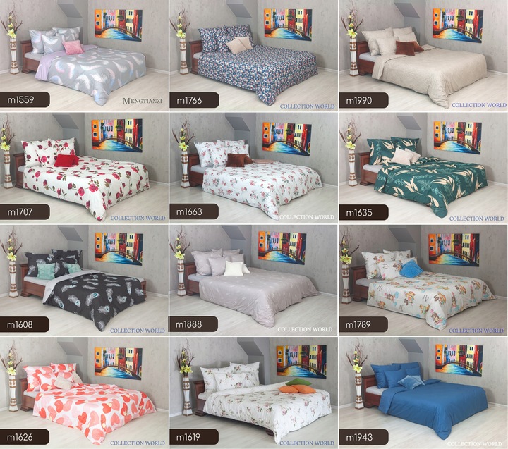 Pościel ELWAY 140x200 Bawełna Satynowa NOWE WZORY