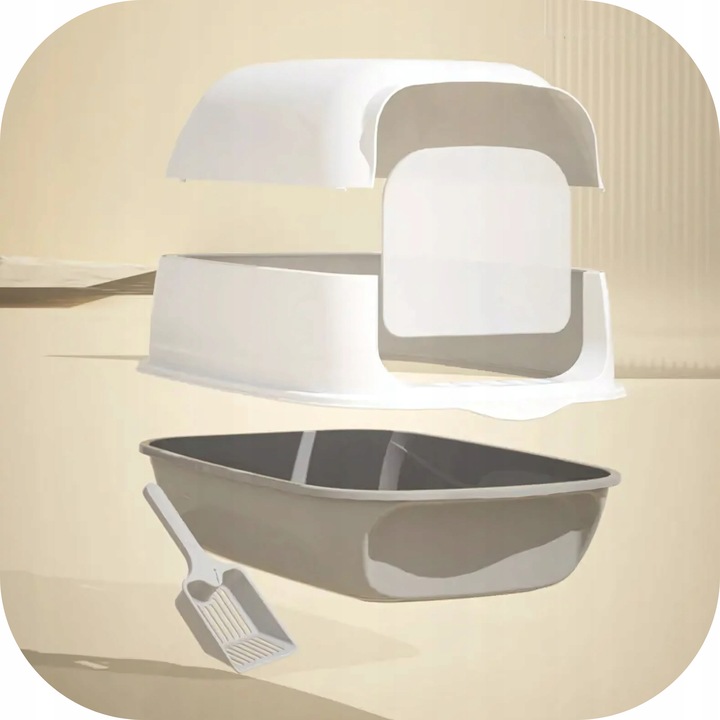 Kuweta Dla Kota Duża Zamykana Z Filtrem Kryta Na Żwierek XXL + ŁOPATKA