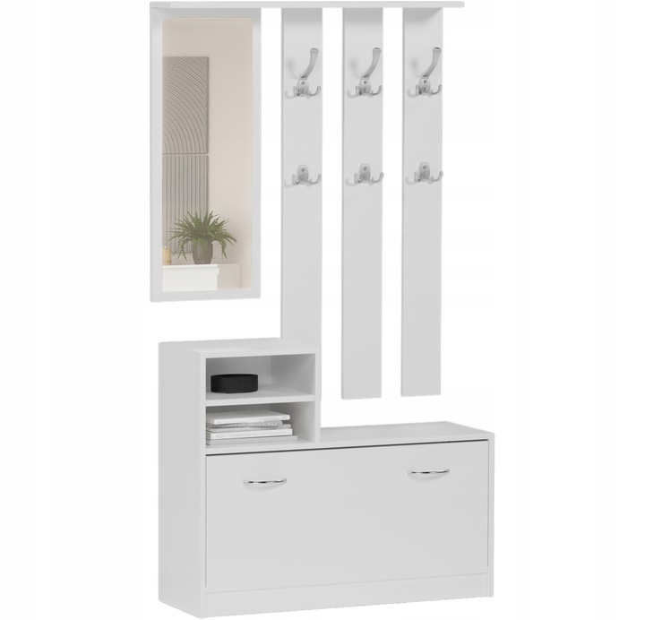 Garderoba wieszak szafka na buty biała V-1 Producent