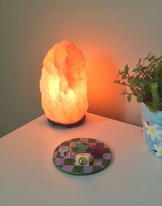 LAMPA SOLNA 5-7 kg JONIZATOR sól Himalajska Kryształ Dekoracja