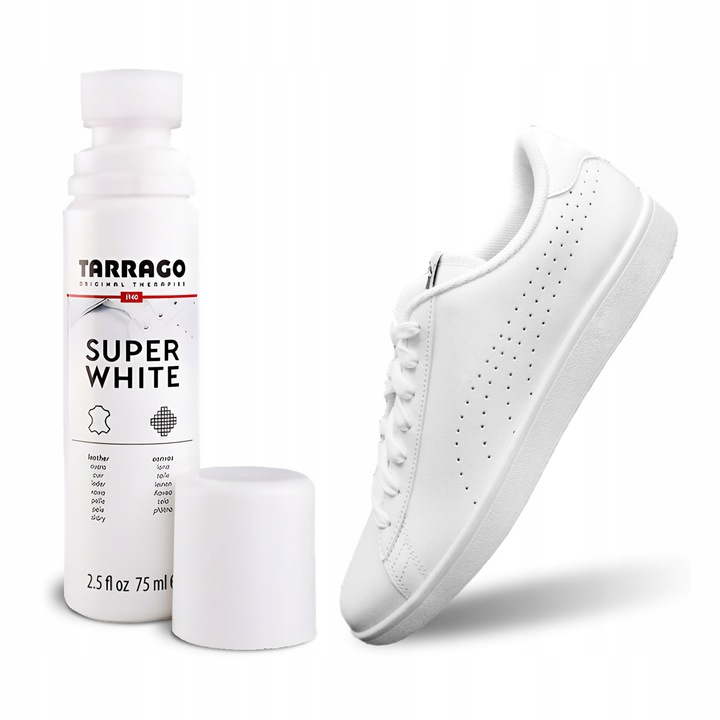 Pasta do Butów Biała Farba do Sneakersów Tarrago z Aplikatorem Kryjąca 75ml