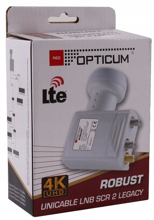 Konwerter Satelitarny Unicable 4K Canal+ Ultrabox Polsat Evobox