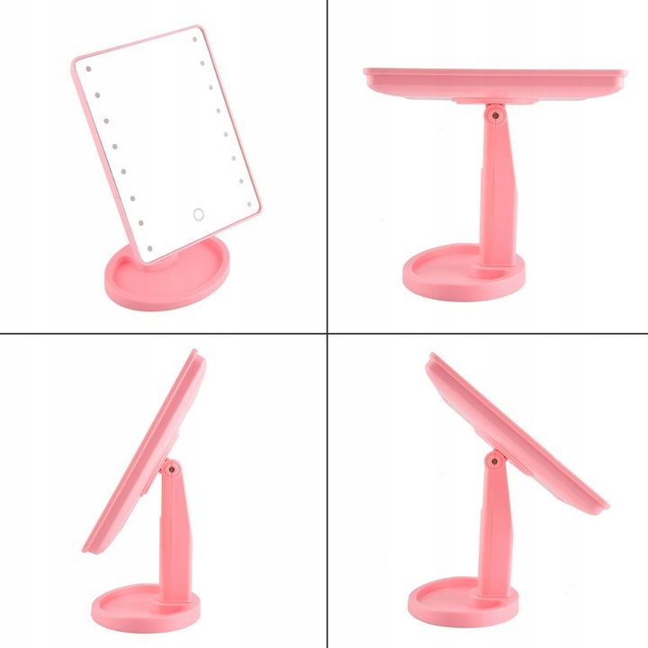 PODŚWIETLANE LUSTERKO KOSMETYCZNE DO MAKIJAŻU LED